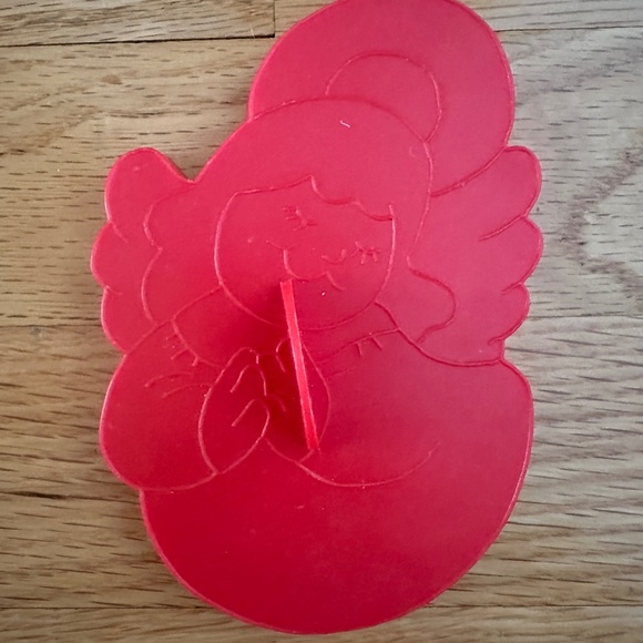 Wilton 1978 Red Christmas Cookie Cutters Set of 4 Tree, Santa, Angel, Wreath - Picture 11 of 13